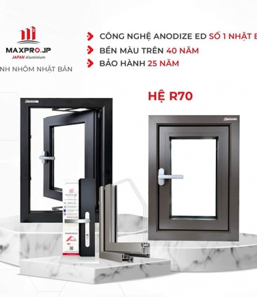 Cửa mở quay Maxpro hệ 70