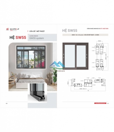Cửa sổ mở trượt SW55