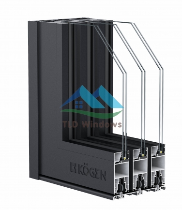 Cửa đi mở trượt 3 ray