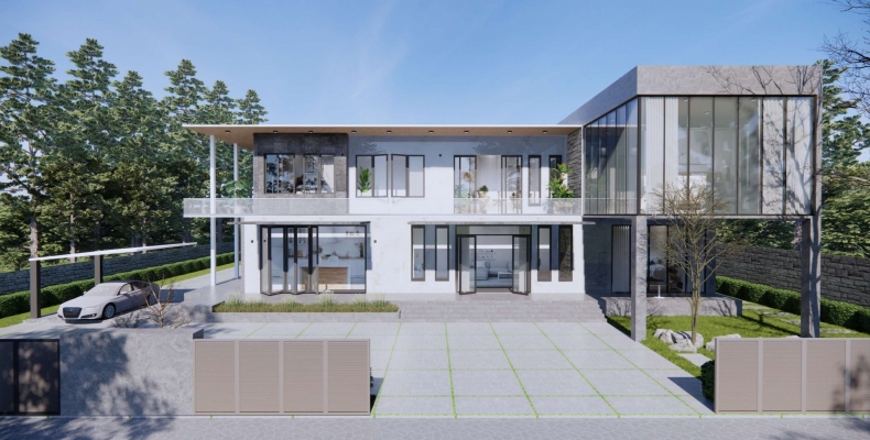 Mẫu cửa kính đẹp cho nhà phố 2025